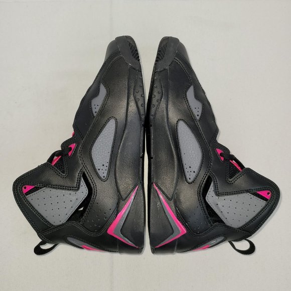 Air Jordan True Flight GS Black/ Dark Grey/ Deadly Pink 342774-009 US Size 5.5Y - Picture 6 of 8